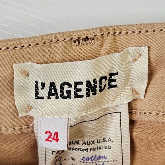 NWT L'AGENCE Margot Jean Candies Ginger Contrast 24 - Picture 4 of 6